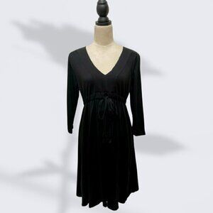 Women's Proenza Schouler for Target Black Empire Waist Tie Front Dress Size M